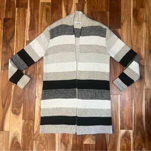 Baciano by Bacci stripes knit long open cardigan